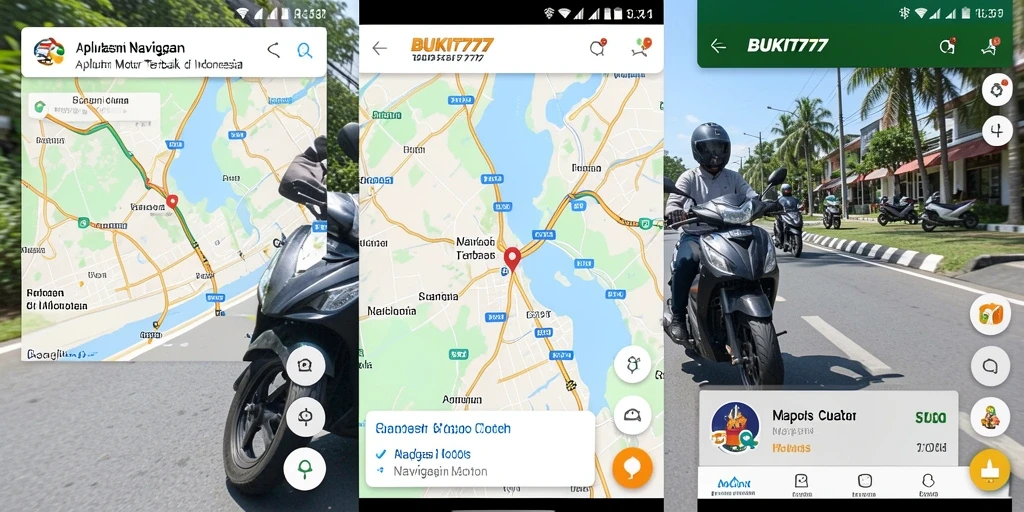 Tampilan antarmuka BUKIT777 yang ramah pengguna untuk Navigasi Motor.