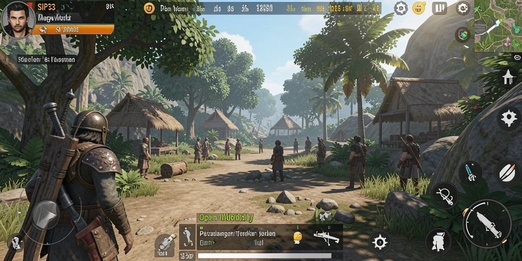 Tampilan antarmuka SIP33 yang menarik dan interaktif dalam eksplorasi Open World.
